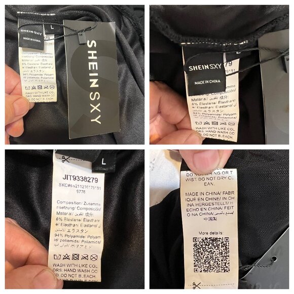 NWT Elegant SheinSxy L Black Ruched Maxi Dress Night Out Party Feminine Bodycore - Picture 13 of 16